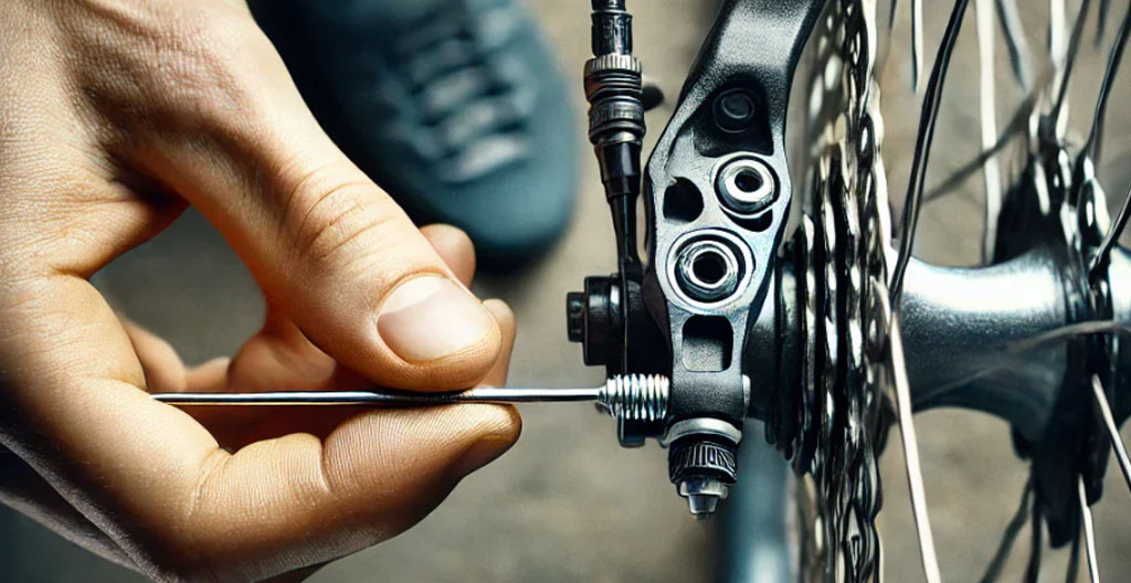 Paire de roues de vélo de route posées contre un mur d'atelier moderne européen, éclairage mixte naturel et artificiel